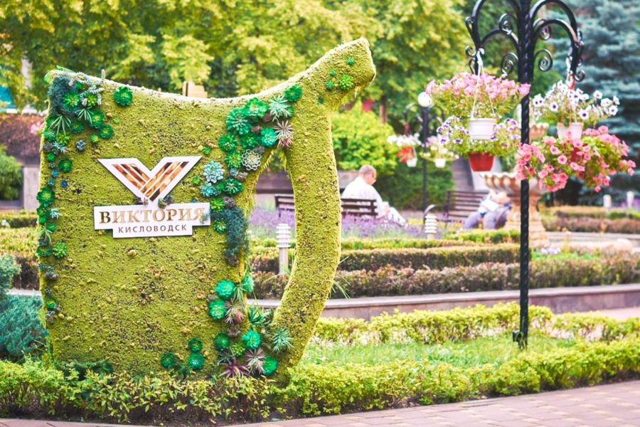 Территория в санатории «Виктория» в Кисловодске - фотография