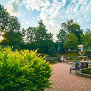 Территория в санатории «Виктория» в Кисловодске - фотография