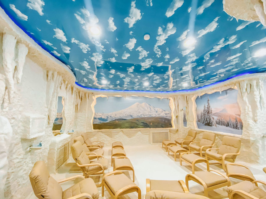 Соляная комната в санатории «Виктория» в Кисловодске - фотография