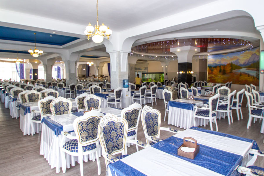 Синий зал «Сапфир» в санатории «Виктория» в Кисловодске - фотография