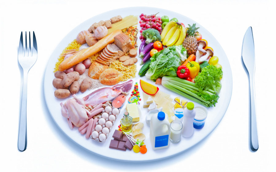 Тарелка здорового питания в санатории